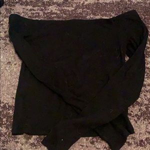 Long sleeve off the shoulder shirt